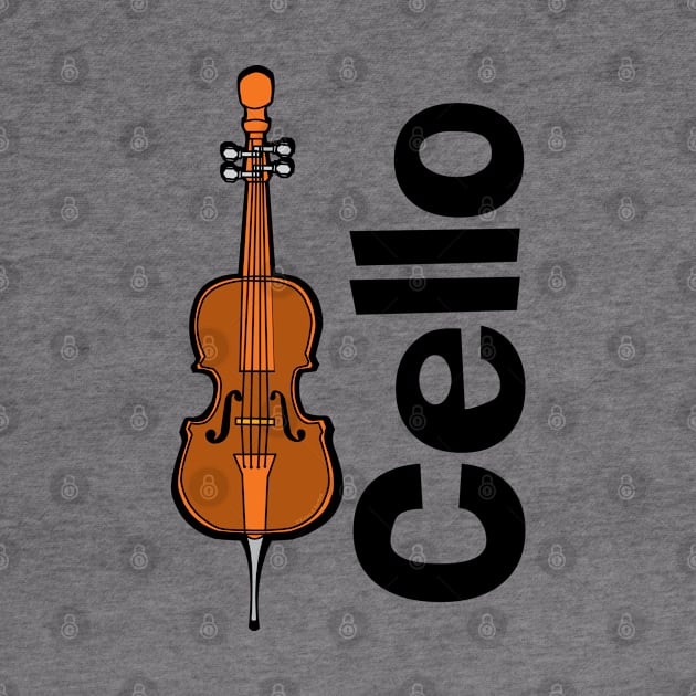 Cello Orchestra Musical Instrument by Barthol Graphics